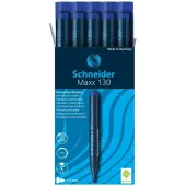  10 Permanentmarker Maxx 130 von Schneider, blau 